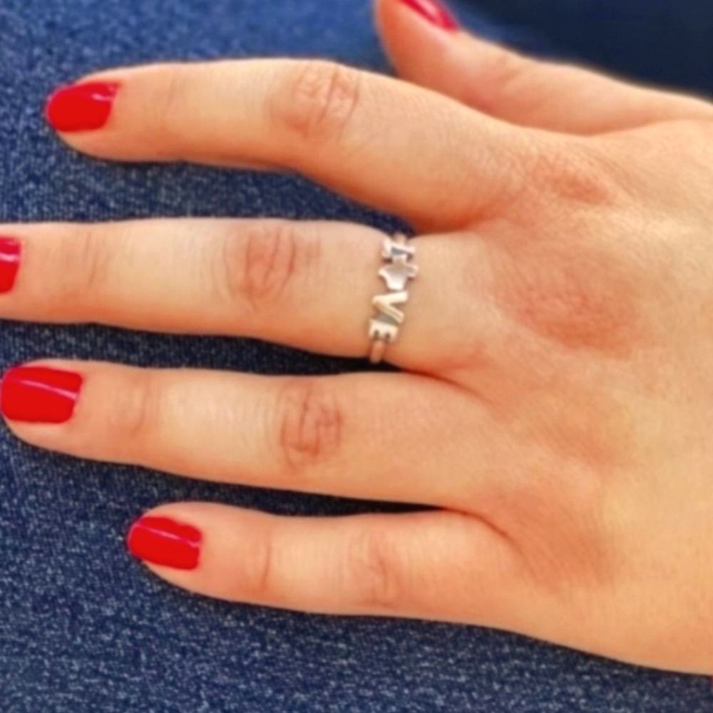 Retired James Avery Love Texas Ring, size 8.75? PLEASE SEE ALL PICS